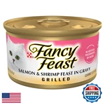 Purina Fancy Grilled Wet Cat Food Salmon & Shrimp Feast, 24 X 3 Oz Cans. Fixed Price $47.59.