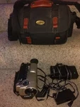 Canon ES270 8MM Video Camcorder With Case & Charger Turns Not Tested. Fixed Price $35.00.