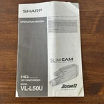 Vintage Sharp VL-L310U Service Manual And Operation Camcorder Vhs. Fixed Price $18.21.