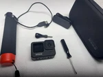 Gopro HERO9 Black 5K Action Camera Bundle - Floating Grip, Case, Tested. Fixed Price $150.00.