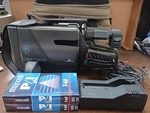CG684 Vhs Vintage Camcorder W/ Charger Tapes Case -for Parts Repair. Fixed Price $49.98.