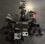 Gopro HERO2 Silver Action Camera Tested Bundle Chesty Mount Charger Extras. Fixed Price $43.61.