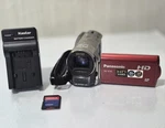 Panasonic HC-V10 Hd Camcorder With 70X Optical Zoom Sd Card, Battery Charger. Fixed Price $84.00.