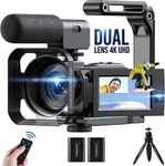 4K 56MP Dual Lens Video Camera Camcorder Wifi 3'' 270 Rotatable Touchscreen. Fixed Price $99.99.
