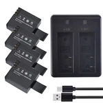 4X 3.7V 900MAH Li-ion Battery +charger For Campark X20 CT7000 (4K Action Camera). Fixed Price $20.33.