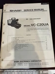 Orig. Sharp VC-C20UA VCC20UA Camcorder Repair Service Manual 2254 3167 Original*. Fixed Price $29.99.