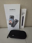 INSTA360 X3 Action Cam & Invisible Selfie Stick Bundle Complete Creator Kit. Fixed Price $349.88.