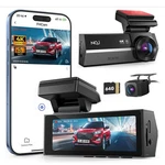 Wi-fi 4K Dual Dash Front And Rear Camera Gps With 64GB Sd Card. Fixed Price $34.85.