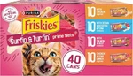 Purina Friskies Gravy Wet Cat Food Variety Pack, Surfin Turfin Of 40) 5.5. Fixed Price $23.49.