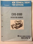 Sony Original Operation Manual For EVO-9100 Video Camera Recorder. Fixed Price $16.95.