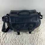Vintage Sony Handycam Camcorder Camera Bag Black Faux Leather Zipper Carry Case. Fixed Price $19.99.