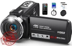 Peryoua 4K Camcorder 80MP Ir Night Vision 18X Zoom 32GB Card. Fixed Price $179.96.