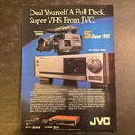 1989 Jvc Print 1980S GR-S707U HS-S10000U Super Vhs ADV-41. Fixed Price $12.74.