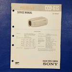 Sony CCD-G1S Service Manual Original Paper Oem Repair Guide Usa. Fixed Price $106.75.