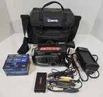 Jvc Vhs-c Compact Camcorder Model GR-AX96U Bundle Case & 3 Tapes. Fixed Price $49.99.