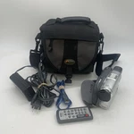 Sony Handycam DCR-DVD201 120X Video Camera With Battery & Accessories Lot. Fixed Price $78.85.