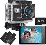 Jadfezy Action Camera Fhd 1080P Waterproof 30M With 32GB Card Underwater. Fixed Price $67.15.