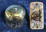 Superb Antique Russell & Erwin - Mechanical Hand Crank Twist Door Bell 1893. Fixed Price $195.00.