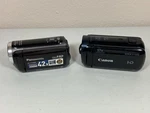Lot Of 2 Camcorders Canon Vixia Hf R600 & Panasonic HC-V100M -read Description. Fixed Price $36.00.