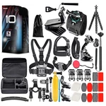 Gopro HERO10 Black - Waterproof Action Camera + 50 Piece Accessory Kit Bundle. Fixed Price $410.95.