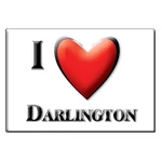 Darlington, Montgomery County, Indiana - Fridge Magnet Love Souvenir Usa. Fixed Price $5.90.
