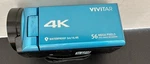 Waterproof Vivitar 4K Camcorder Ultra Hd Lens Recording 56MP 13MP DVR48K - Blue. Fixed Price $50.00.