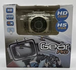 Gear Pro Hd, Sport Action, Touch Screen, 720P Wide Angle Camcorder Silver Black. Fixed Price $33.00.