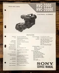 Sony HVC-2000E Camera Service Manual *original*. Fixed Price $19.97.