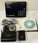Black Panasonic Lumix DMC-ZS1 Digital Camera With Accessories. Fixed Price $49.99.