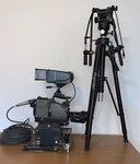 Ikegami HL-60W Camera, Canon KJ19 X 984 Lens, BS-45 Unit, OCP-45 Tripod. Fixed Price $850.00.