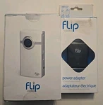 New! Pure Digital Flip White & Silver U1120W Camcorder Open Box Power Adapter. Fixed Price $156.73.