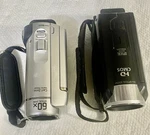Camcorder 2 Pcs Canon Vixia Hf R300/SONY Dcr Sx 30E. Fixed Price $169.80.