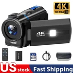 4K Touchscreen Video Camera Camcorder 48MP Night Vision 16X Digital Zoom Us. Fixed Price $72.19.