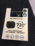 Blackfin 720 Vr Action Camera & Headset, Full Panoramic Factory Sealed. Fixed Price $27.00.