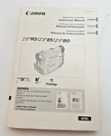 Vintage Canon Camcorder Instruction Manual Models ZR90 ZR85 ZR80. Fixed Price $24.99.