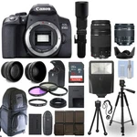 Canon Eos 850D / T8I Dslr Camera + Lens Kit: 18-55MM 75-300MM 500MM & More. Fixed Price $1379.95.