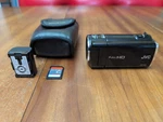 Jvc Everio Hd Camcorder GZ-HM35BU Great Condition Tested W/ Battery Sd Card Case. Fixed Price $72.25.