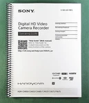 Sony HDR-CX450/CX485/CX625/CX675 Instruction Manual: 40 Pages & Clear Covers!. Fixed Price $18.95.