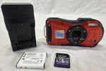Ricoh WG-20 14MP Digital Camera Underwater Red Black 16 Gb Sd Card Tested Works. Fixed Price $74.99.
