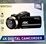 Vivitar 4K Ultra Hd Digital Camcorder Dvr E401 Black Zoom Led Light New In Box. Fixed Price $39.99.