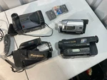 Vintage Camcorder Lot Of 4 - Sony Sharp Panasonic For Parts Repair. Fixed Price $28.54.