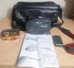 Jvc Camcorder Compact Vhsc GR-AX84U Cassette Charger Case Black Videomovie 1995. Fixed Price $40.50.