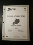 Zenith Technical Reference Manual Model VM7150 Vhs Video Camcorder F3. Fixed Price $12.41.