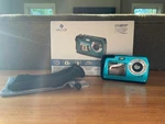 Minolta MN40WP 48MP Qhd Dual Lcd Screen Waterproof Digital Camera Blue 16GB Sd. Fixed Price $29.99.