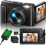 Digital 4K, 48MP 16X Autofocus Zoom Photo Camera, 3 Inch 180 Fli. Fixed Price $57.21.
