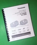 Owners Manual For Panasonic HC-X800 HC-X900M Camera 184 Pages W/clear Covers!. Fixed Price $29.37.