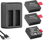 Action Camera Pack, 1350MAH Rechargeable BATTERY(3-PACK) With Usb Dual. Fixed Price $25.45.