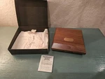 Vintage New/old Stock Rare Sony Music Executive Walnut Box W/scroll Ad.... Fixed Price $90.00.