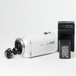 Panasonic Hd Camcorder 16GB 90X Zoom White HC-V360MS-W Near Mint #14224. Fixed Price $149.46.