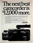 Toshiba SK-S80 Camcorder Vintage Print Ad 1980S Black Video Movie. Fixed Price $13.50.